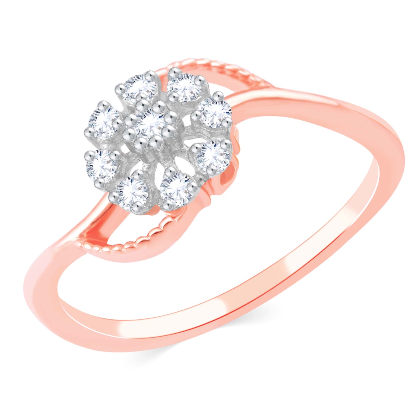 Diamond Ring for her in Rose Gold DRG23712