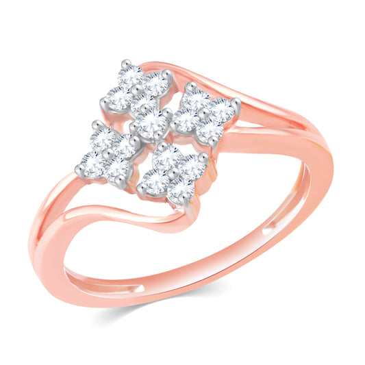 Diamond Ring for her in Rose Gold DRG23718