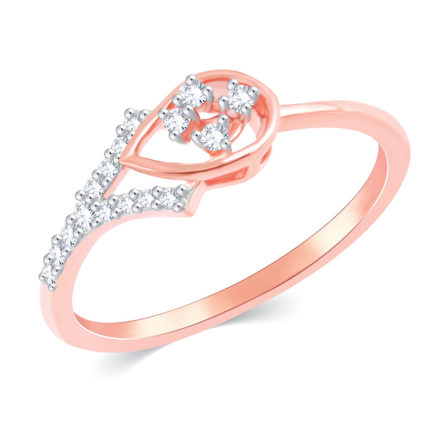 Diamond Ring for her in Rose Gold DRG23725