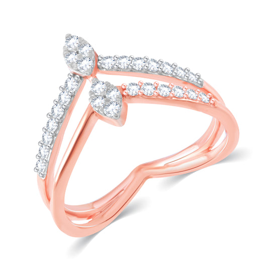 Diamond Ring for her in Rose Gold DRG23731