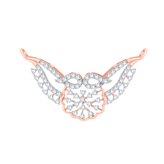 Diamond Mangalsutra Pendant for her in Rose Gold DTN22066