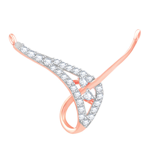 Diamond Mangalsutra Pendant for her in Rose Gold DTN22101