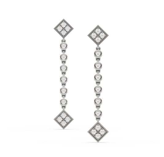 Aislinn Diamond Dangling Earrings