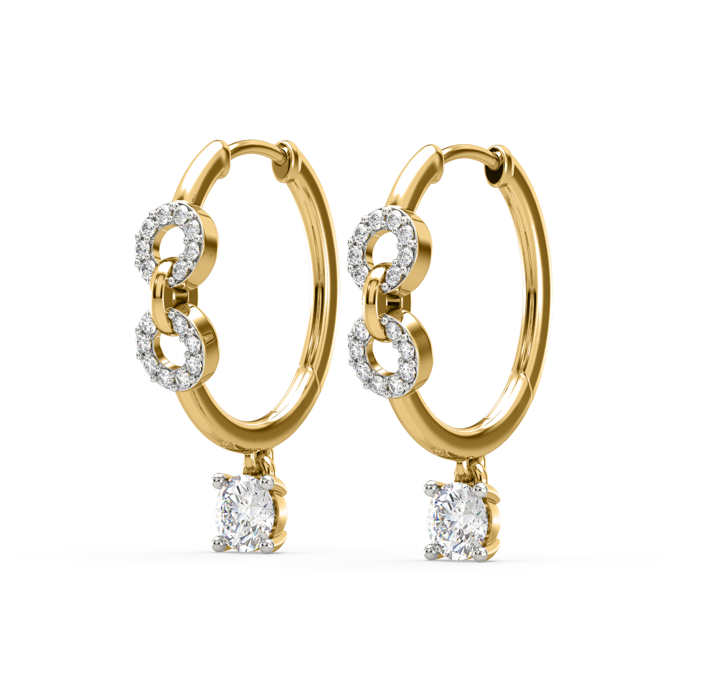 Sonya Diamond Hoop Earrings