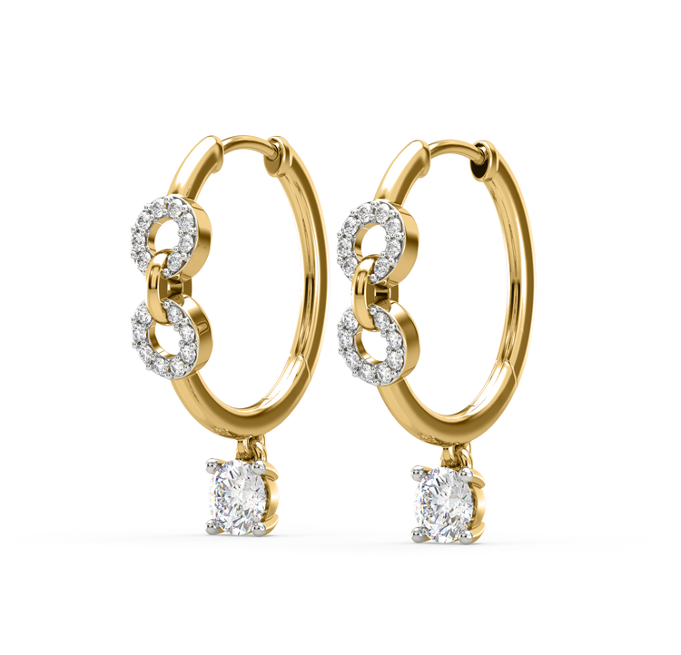 2.00 Carat Double Row Split Inside-Out Oval Hoop Earrings - Raven Fine  Jewelers