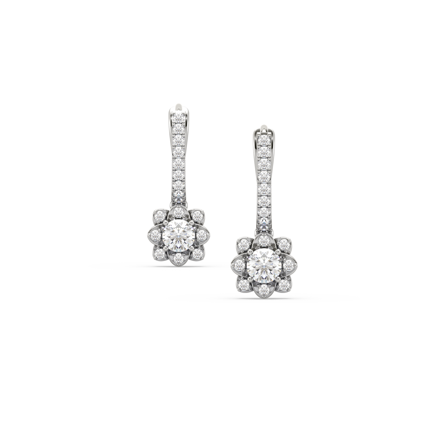 Serena Diamond Drop Earrings