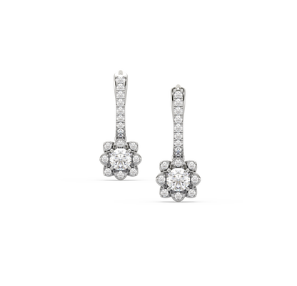 Serena Diamond Drop Earrings