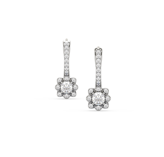 Serena Diamond Drop Earrings