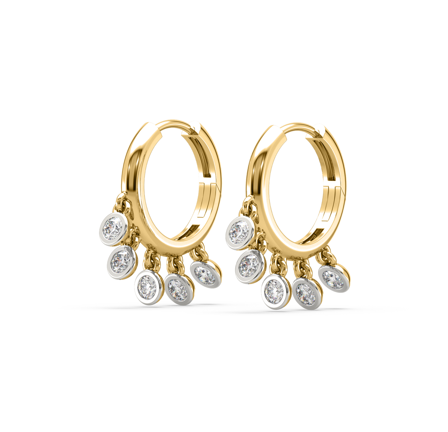 Beatrice Diamond Hoop Earrings