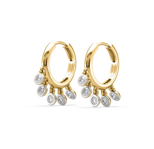 Beatrice Diamond Hoop Earrings