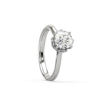 Carrie Raised Solitaire Ring