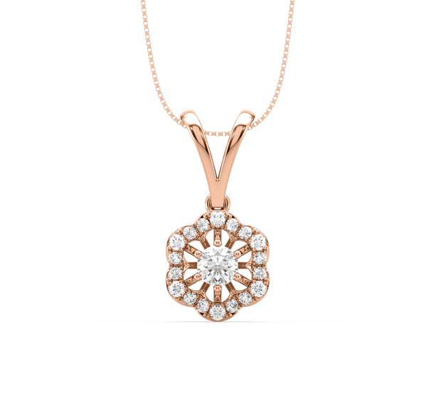 Rose Gold Solitaire Moonstone Necklace 14k Solid Gold, Moonstone Gemstone  Necklace Clear Stone | Benati