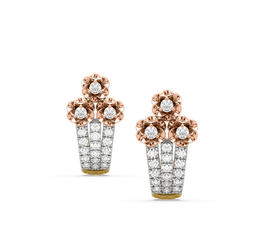 Eileen Flower Diamond Earrings