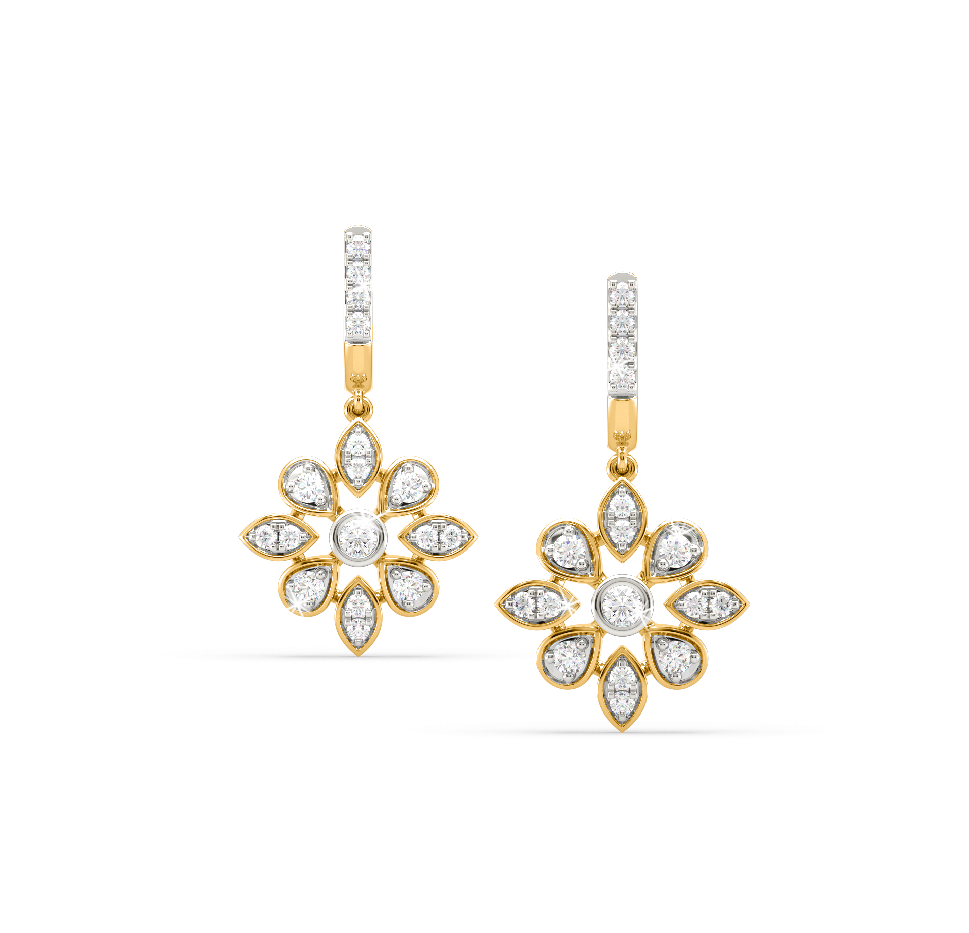 Liv Flower Diamond Earrings