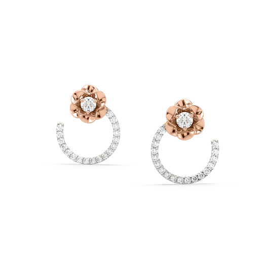 Jenna Flower Diamond Earrings