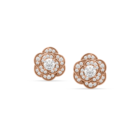 Olive Rose Solitaire Studs
