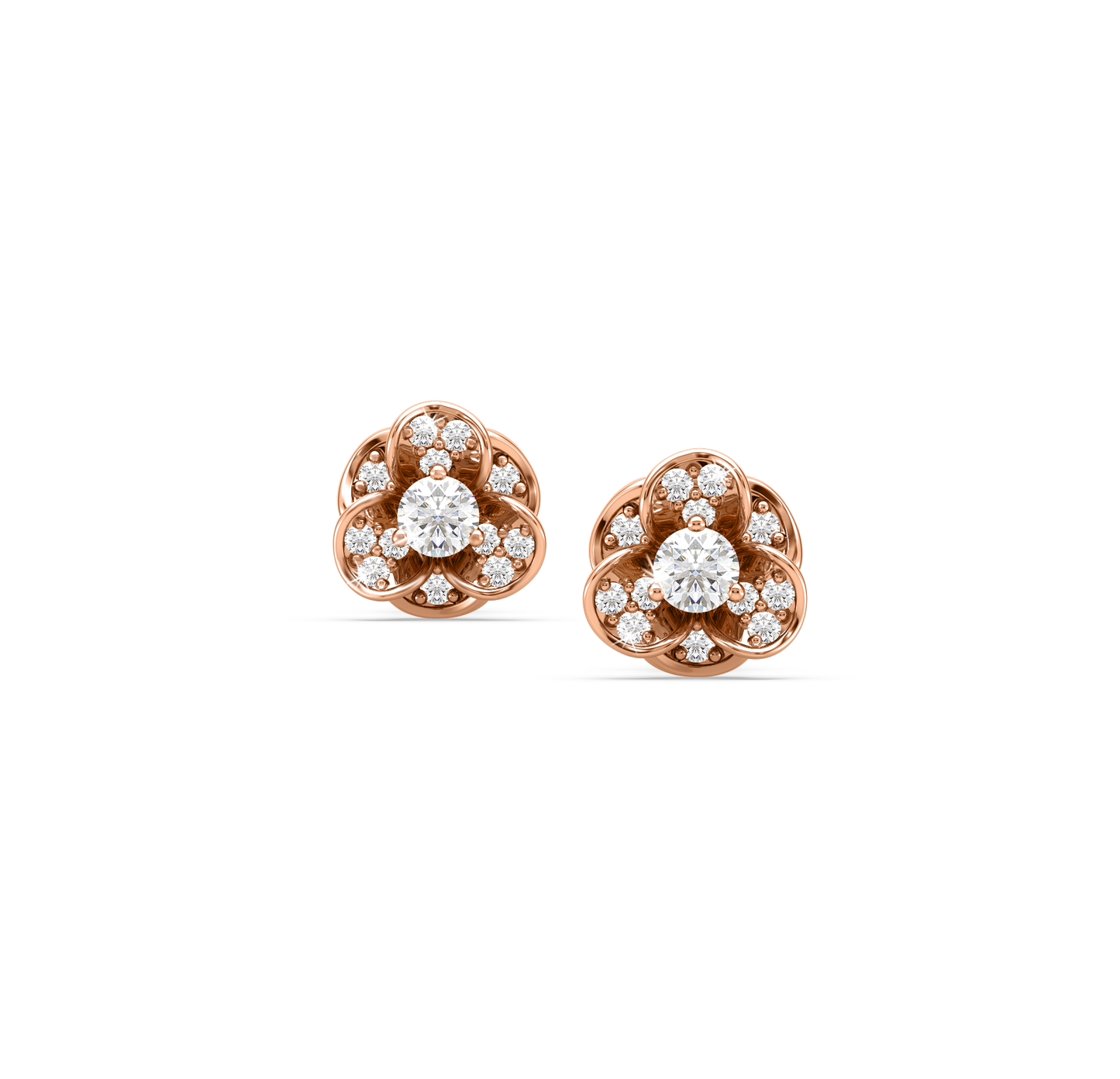 Edie Flower Diamond Studs