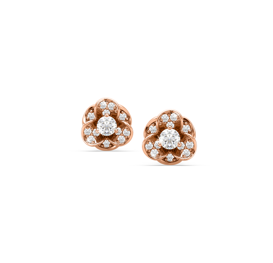 Edie Flower Diamond Studs