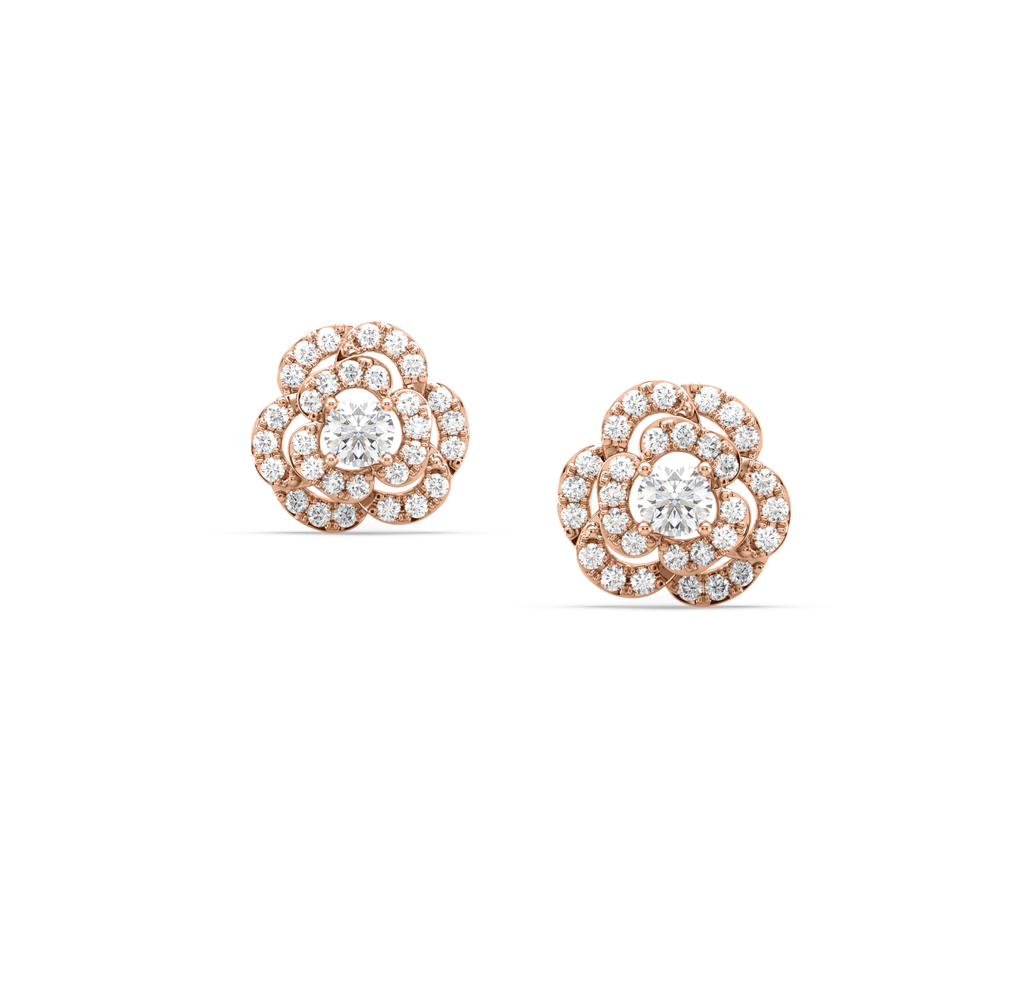 Joyce Floral Diamond Studs