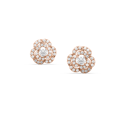 Joyce Floral Diamond Studs