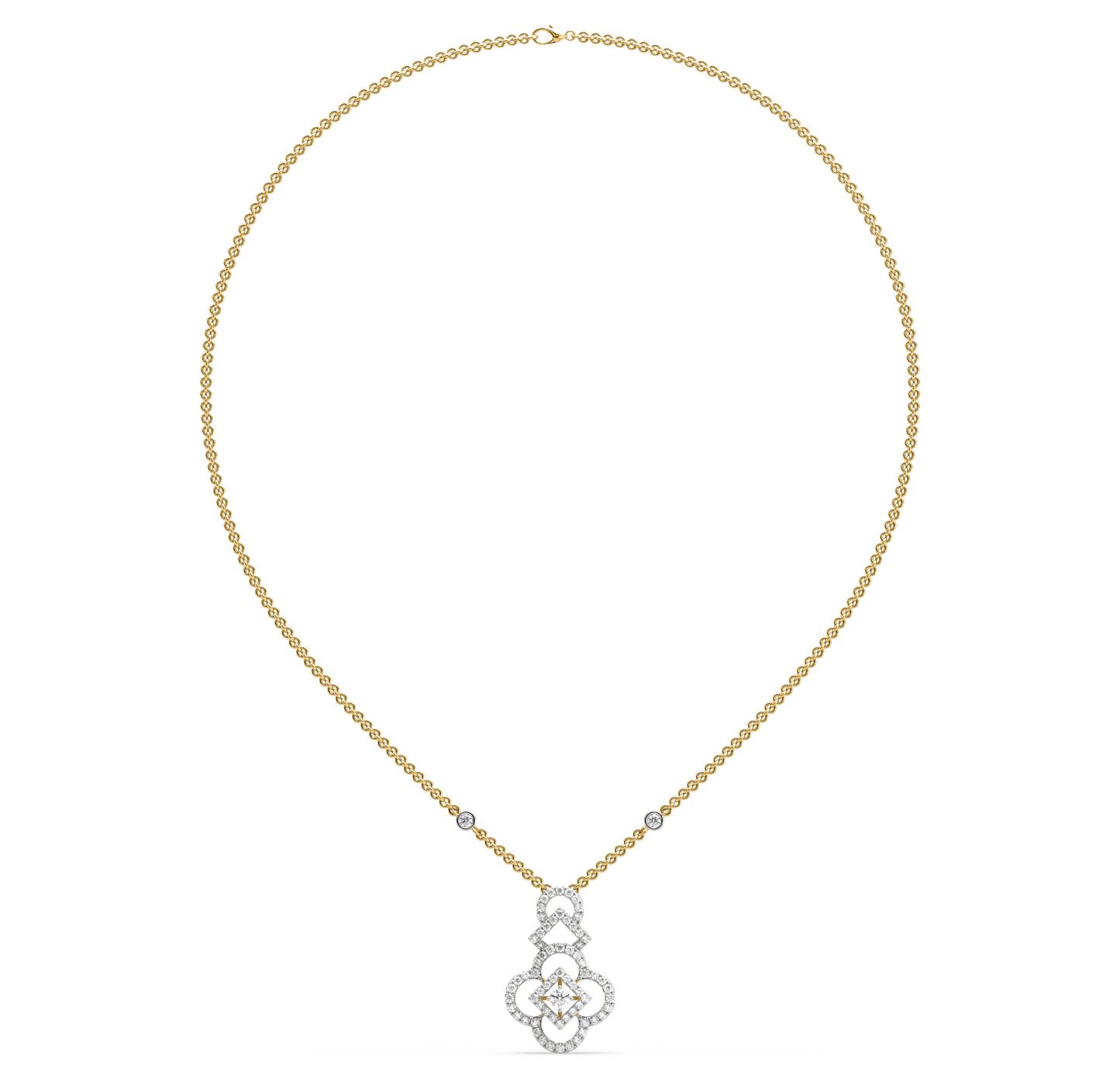 Lauren Floral Diamond Necklace