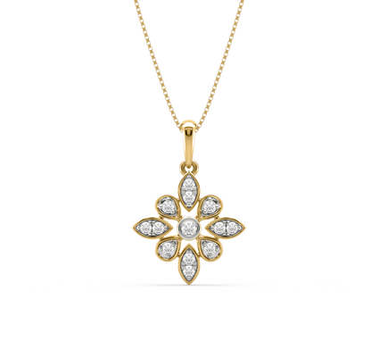 Adrina Flower Diamond Pendant