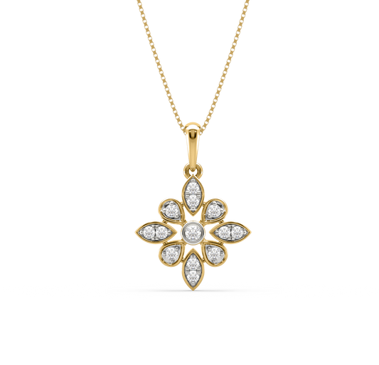 Adrina Flower Diamond Pendant
