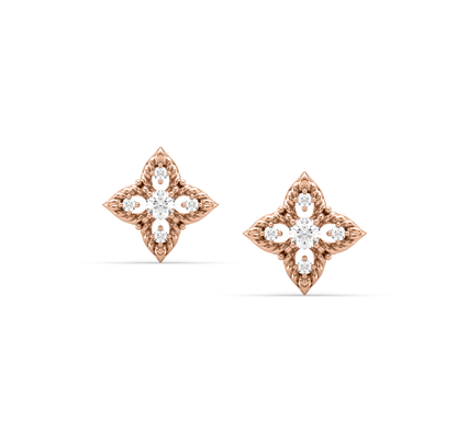 Tula Flower Diamond Stud Earrings