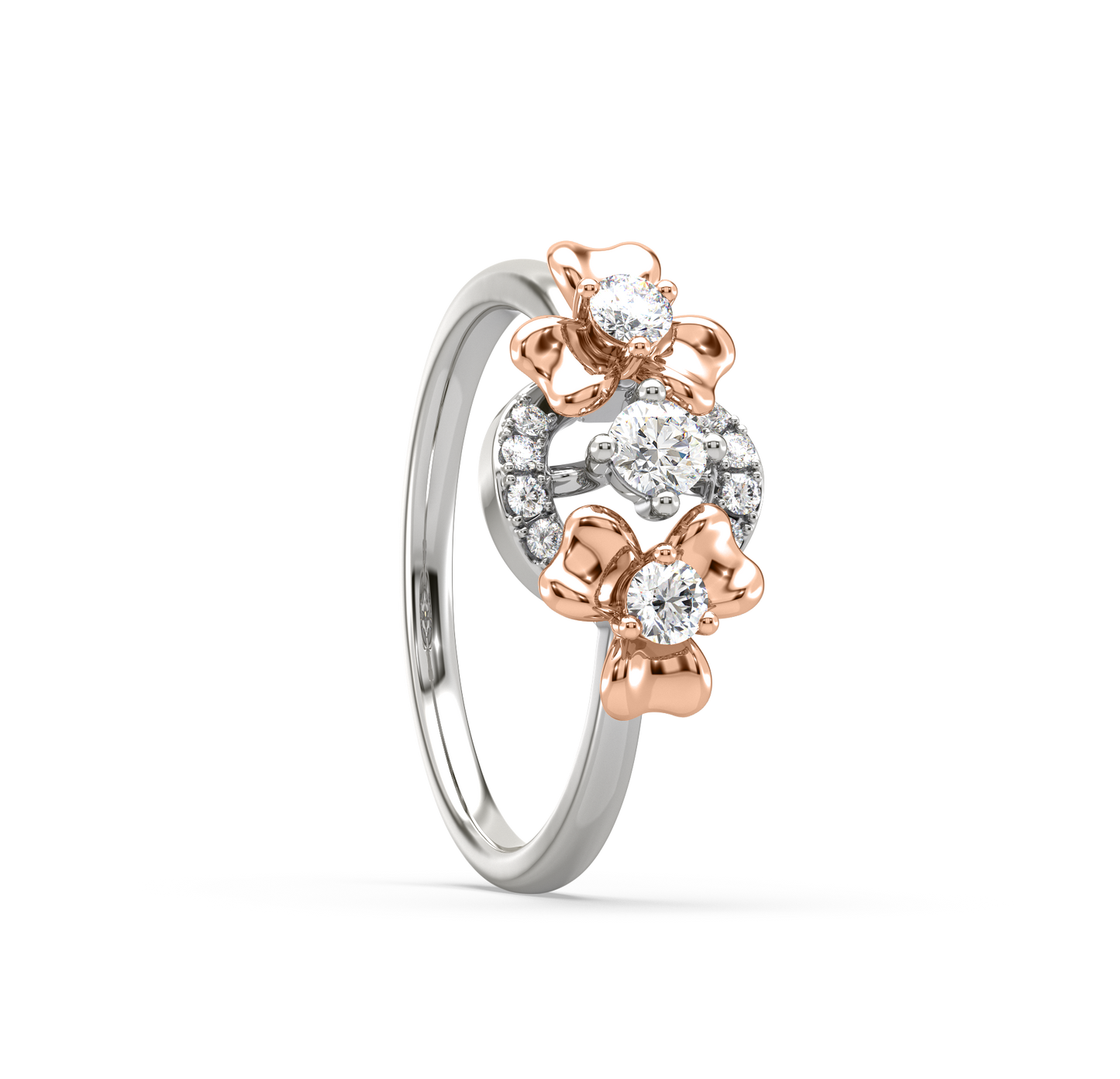 Isabella Floral Orb Diamond Ring