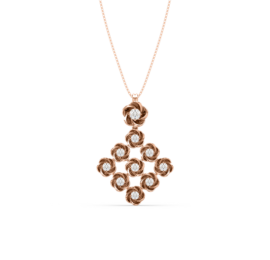 Zeba Flower Diamond Pendant