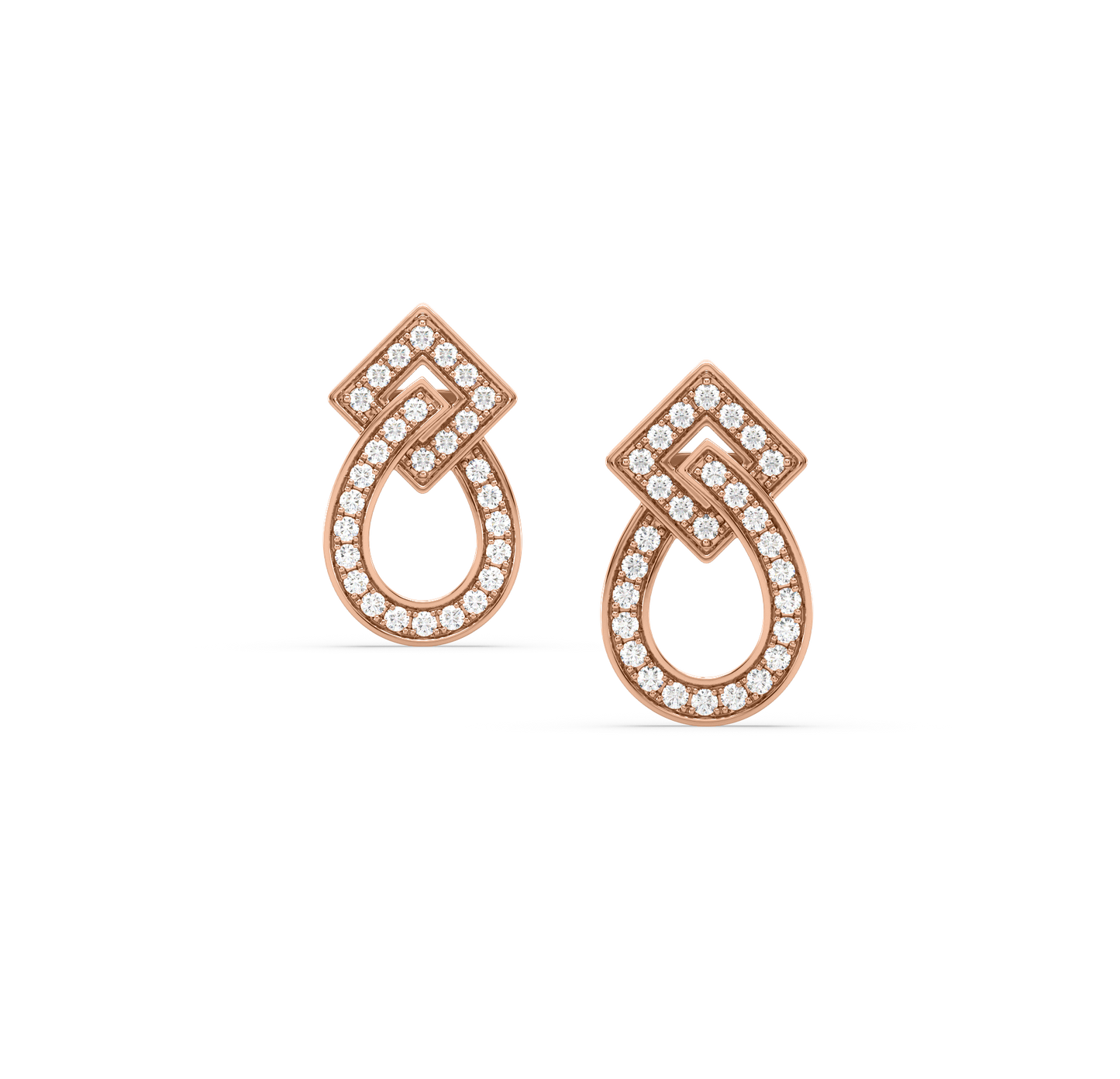 Jada Geometric Diamond Studs