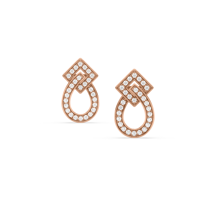 Jada Geometric Diamond Studs