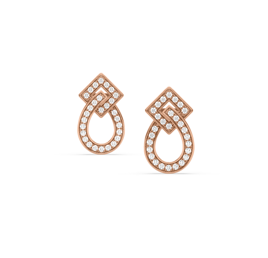 Jada Geometric Diamond Studs