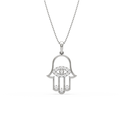 Alana Hamsa Diamond Pendant