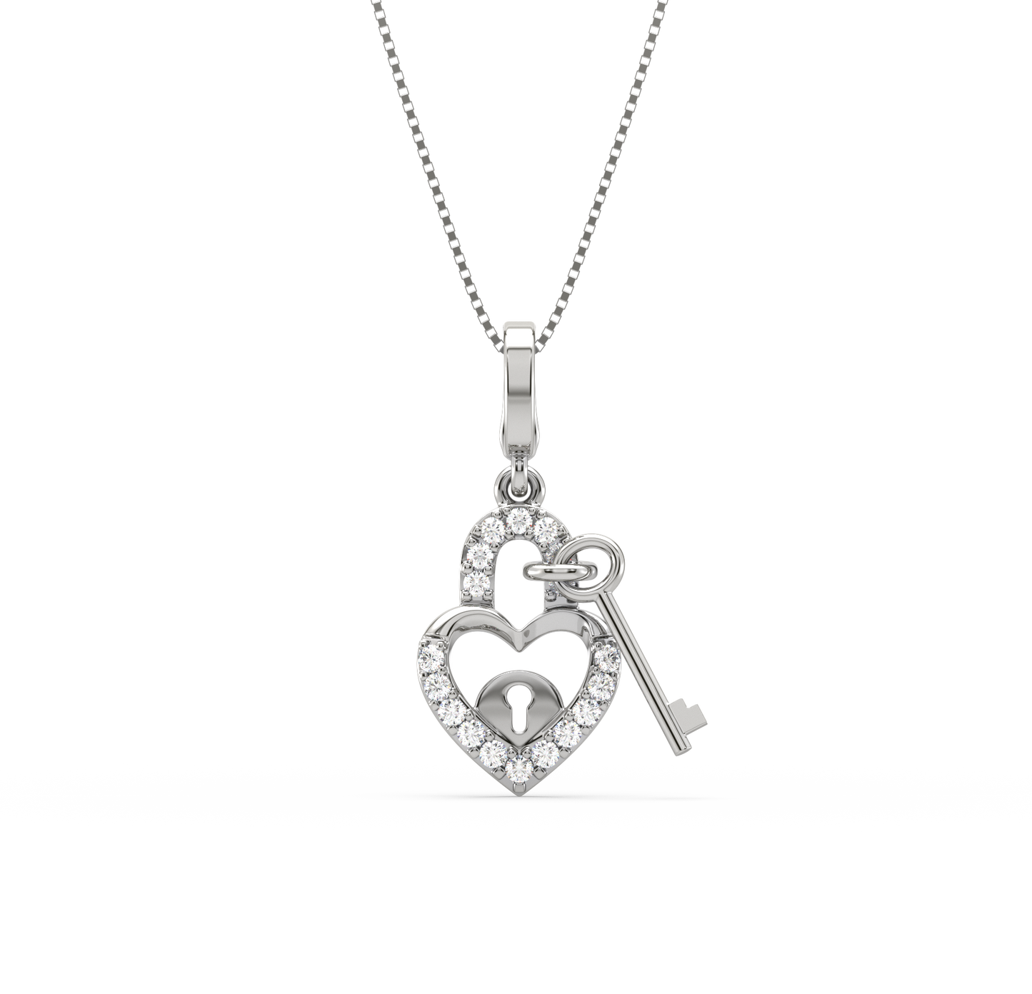 Bonnie Heart LocknKey Pendant