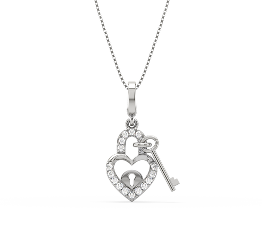 Bonnie Heart LocknKey Pendant