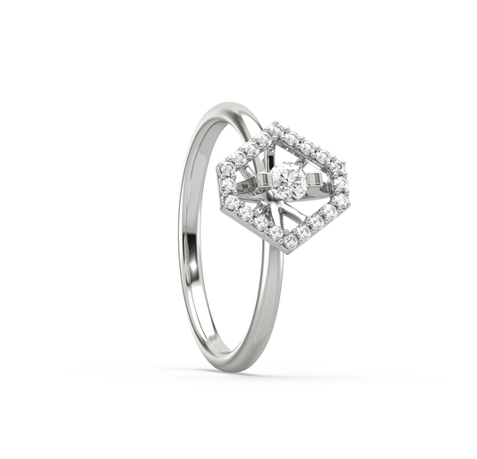 Tara Hexagon Diamond Ring