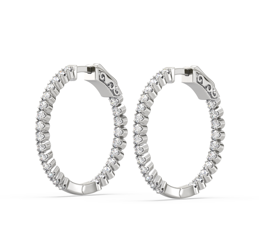 Nepa Diamond Hoop Earrings