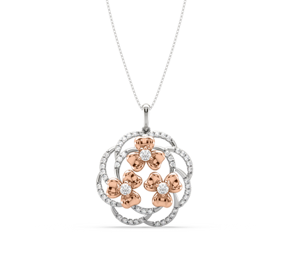 Myra Floral Diamond Pendant