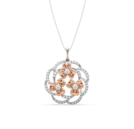 Myra Floral Diamond Pendant