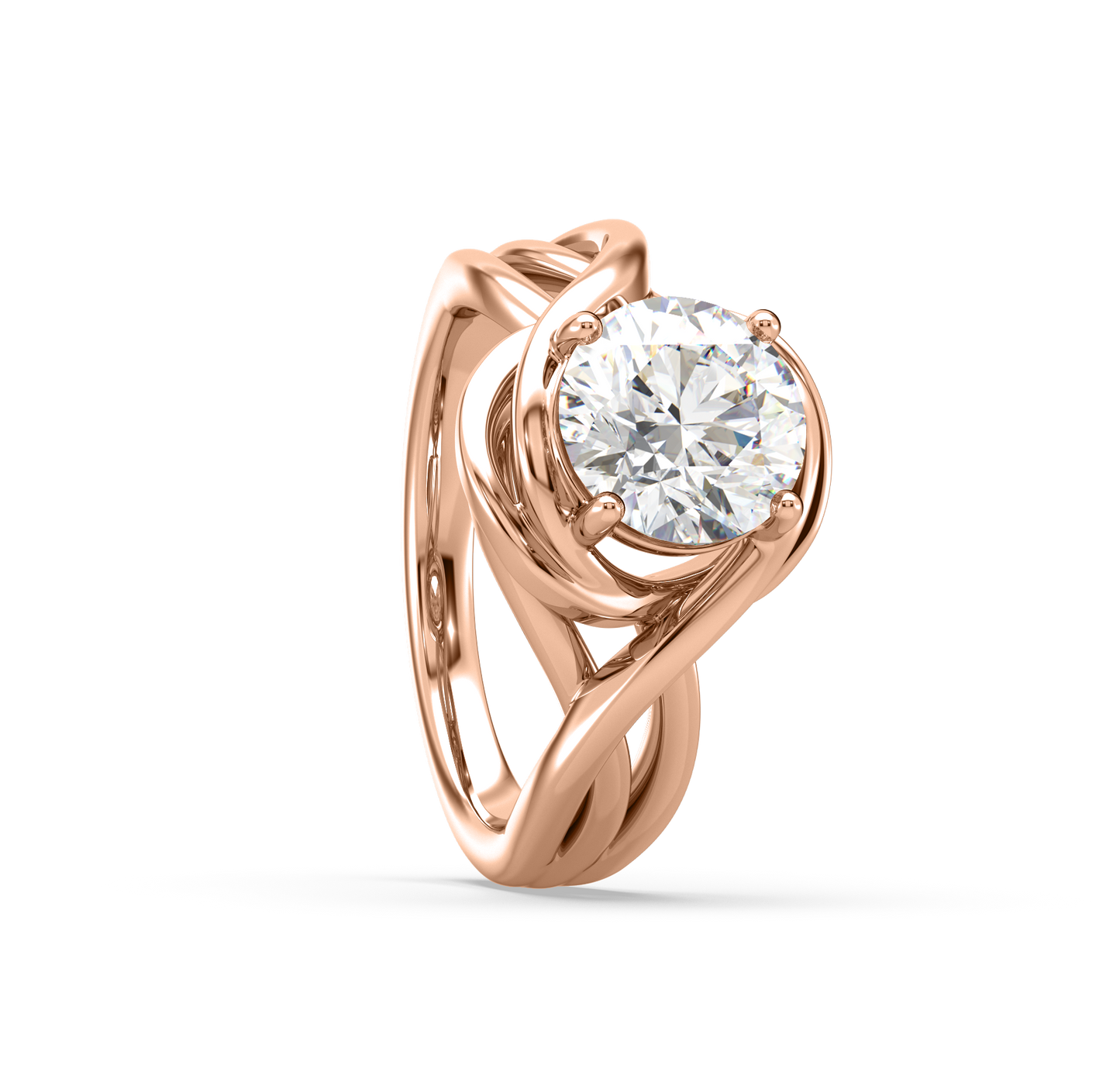 Zaria Twist Solitaire Diamond