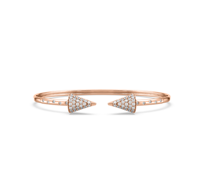 Stella Spike Diamond Open Bangle