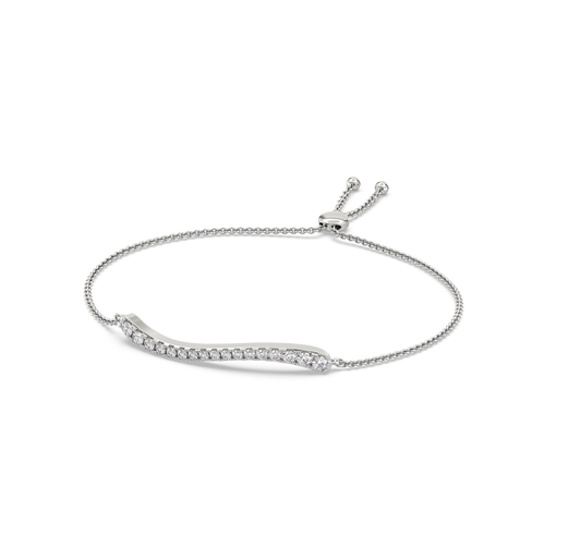 Ailee Wave Diamond Adjustable Bracelet
