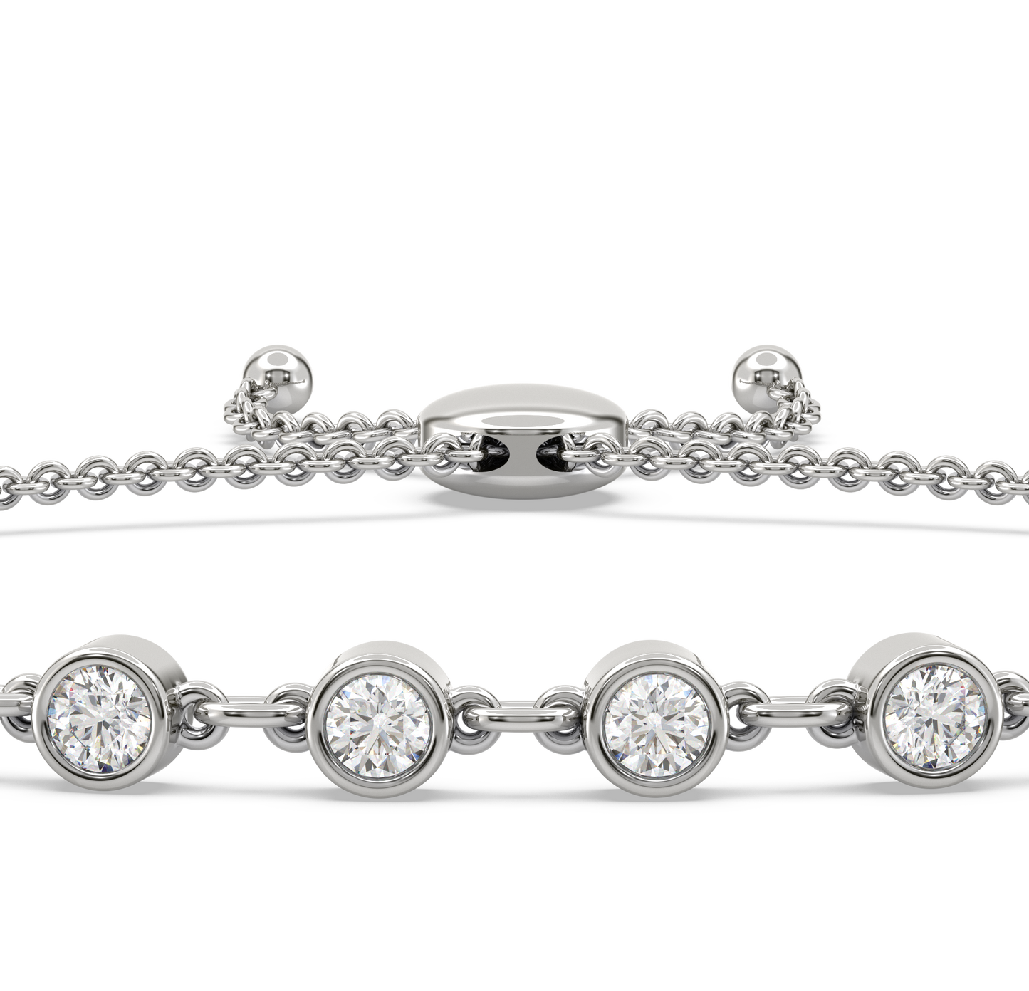 Versa Sparkling Diamond Adjustable Bracelet