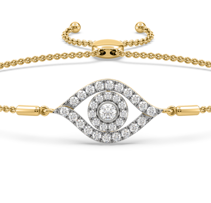 Suzie Evil Eye Diamond Adjustable Bracelet