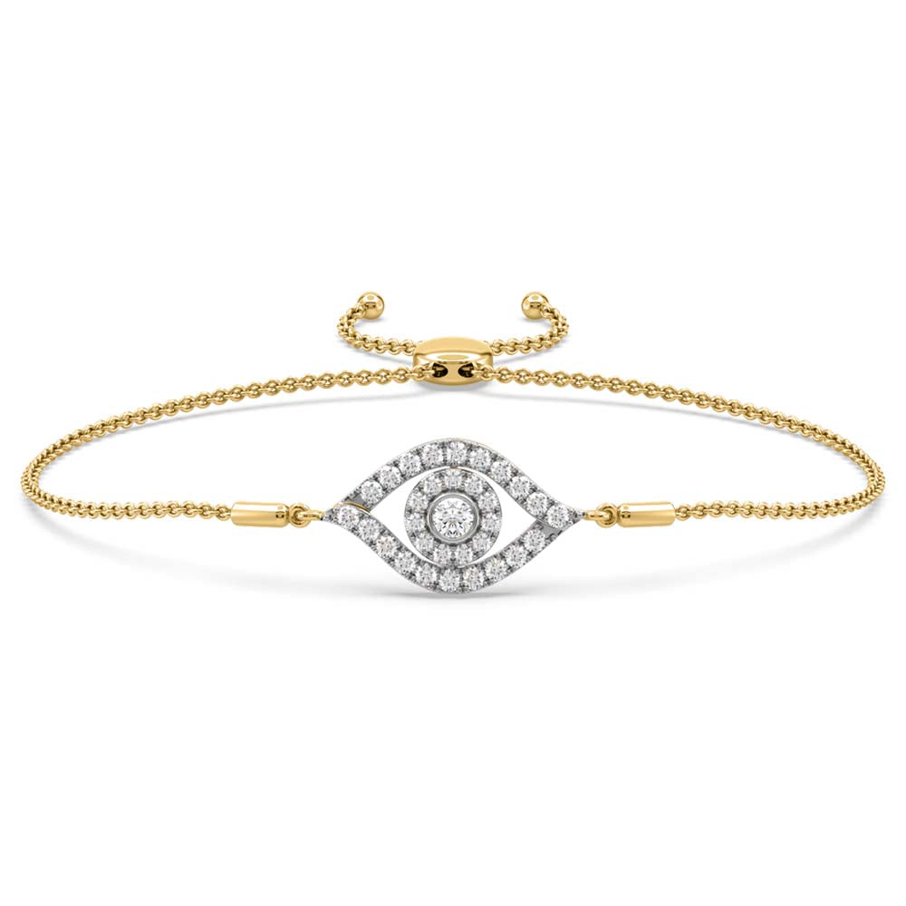 Suzie Evil Eye Diamond Adjustable Bracelet