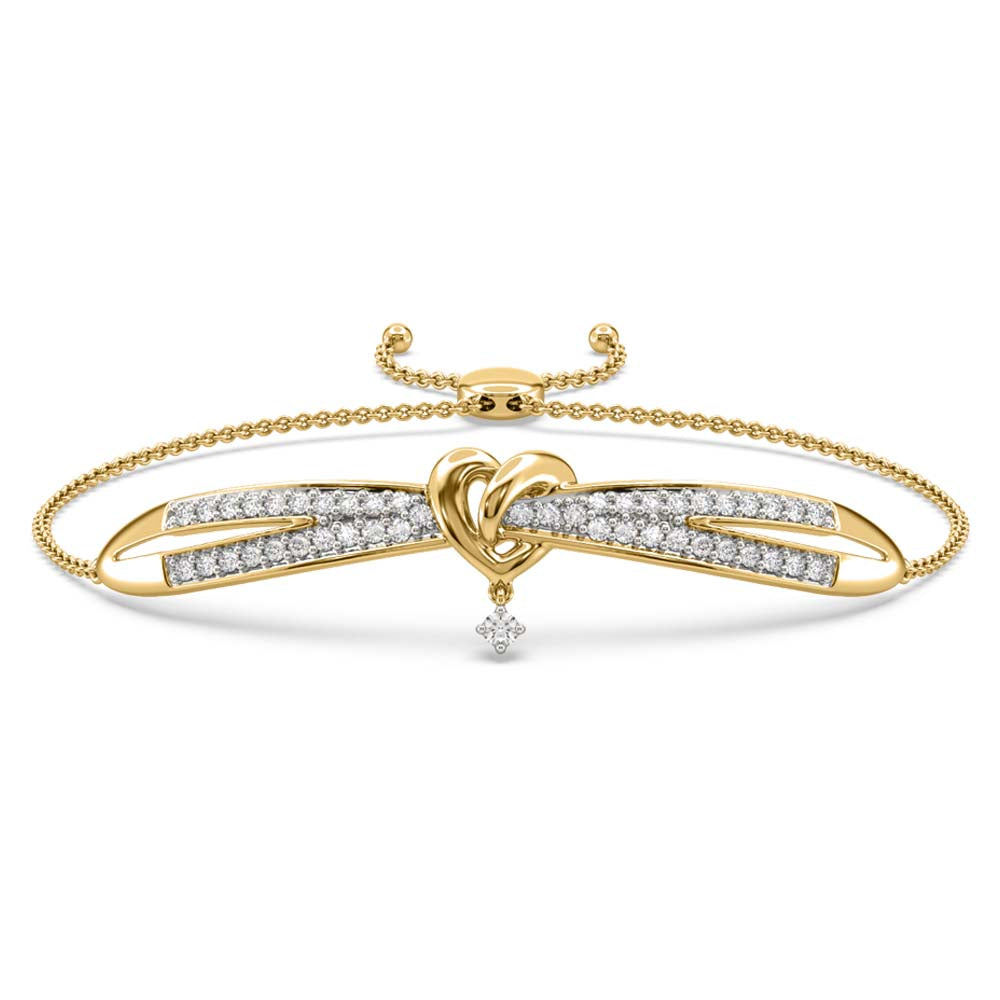 Xeva Heart Knot Adjustable Bracelet