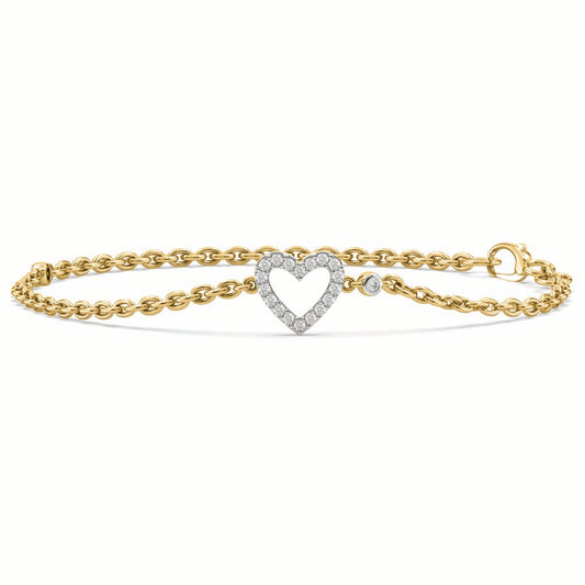 Ingrid Diamond Heart Bracelet
