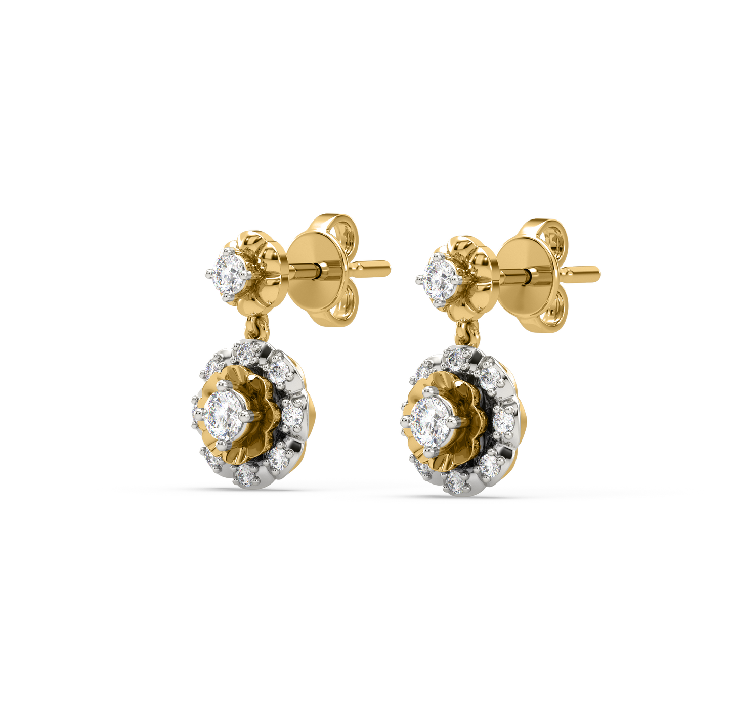 Eliana Flower Diamond Earrings