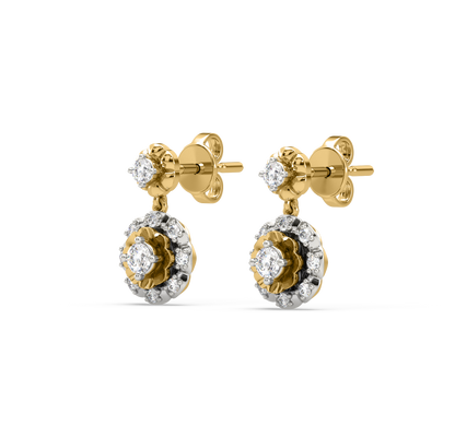 Eliana Flower Diamond Earrings